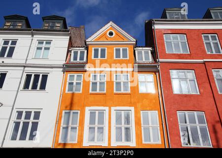 Nyhavn Straße in Kopenhagen, Dänemark. Wahrzeichen. Stockfoto