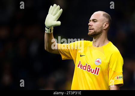 Alexander Schlager vom RB Salzburg Gesten beim UEFA Champions League-Spiel zwischen dem FC Internazionale und dem RB Salzburg. Stockfoto