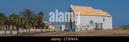 Kirche der alten Dame des Mitgefühls auf Sal Island in Pedra de Lume, Kap Verde, Panorama Stockfoto