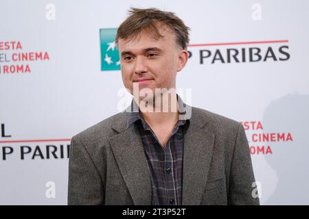 Rom, Italien. Oktober 2023. Regisseur Patrick Dickinson nimmt am Fotoaufruf des Films „Cottotail“ während des 18. Rom Film Festivals in Italien Teil. Quelle: SOPA Images Limited/Alamy Live News Stockfoto
