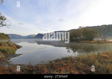 Bilder des Lake District bei derwentwater und Cat Bells. Fellwalk. Stockfoto