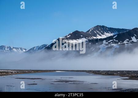 Mushamna, Woodfjorden, Spitzbergen, Svalbard Inseln, Norwegen. Stockfoto