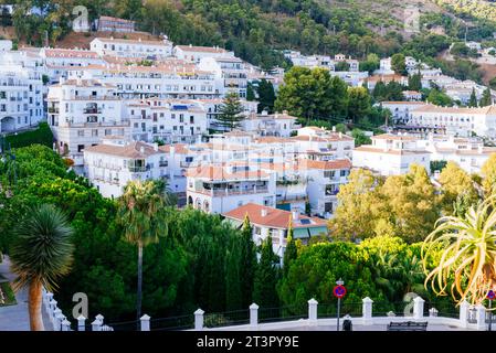 Mijas Pueblo. Mijas, Málaga, Andalusien, Spanien, Europa Stockfoto