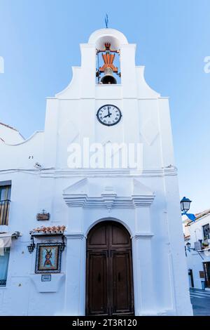Kirche San Sebastian. Mijas Pueblo. Mijas, Málaga, Andalusien, Spanien, Europa Stockfoto