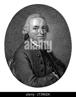 Porträt des Dichters Hermannus Gerardus Oosterdijk, Reinier Vinkeles (I), nach Jacobus kauft, 1795 Stockfoto