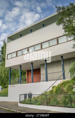 Weissenhof Museum im Haus Le corbusier, Weißenhofsiedlung, Stuttgart, Baden-Württemberg, Deutschland *** Weissenhof Museum im Haus Le corbusier, Weißenhofsiedlung, Stuttgart, Baden Württemberg, Deutschland Credit: Imago/Alamy Live News Stockfoto