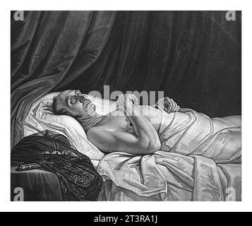 Friedrich Wilhelm, Herzog von Braunschweig-Wolfenbuttel auf seinem Sterbebett, Willem Grebner, nach Mattheus Ignatius van Bree, 1815–1866 Friedrich Wilhelm, du Stockfoto