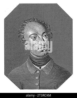 Porträt von Karl XII., König von Schweden, Friedrich Rossmassler, 1785-1858 Stockfoto