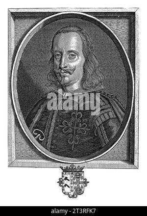 Porträt von Gaspar de Bracamonte y Guzman, Joannes Meyssens, 1640–1670 Porträt von Gaspar de Bracamonte y Guzman, Graf von Penaranda. Stockfoto