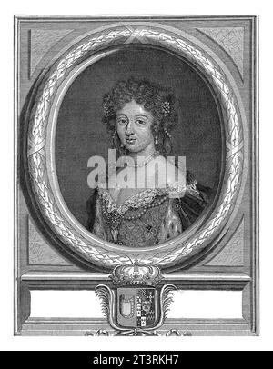 Porträt von Maria Casimira Ludovica, Königin von Polen, Pieter Stevens (erwähnt 1689), 1708–1711 Stockfoto