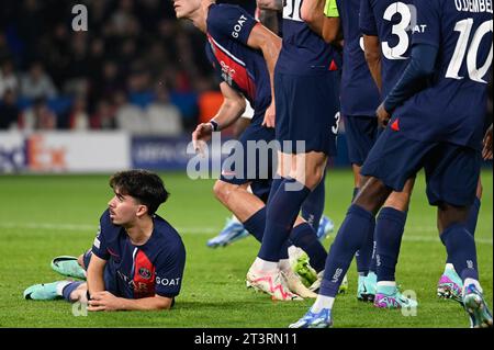 Paris, Frankreich. Oktober 2023. Julien Mattia/Le Pictorium - Spiel PSG - AC Mailand - 25/10/2023 - Frankreich/Ile-de-France (Region)/Paris - Vitinha während des dritten Champions-League-Spiels der Gruppe F zwischen PSG und AC Milan im Parc de Princes am 25. Oktober 2023. Quelle: LE PICTORIUM/Alamy Live News Stockfoto