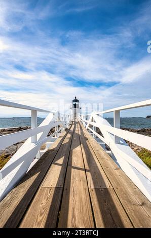 Marshall Point Lighthouse Maine Stockfoto