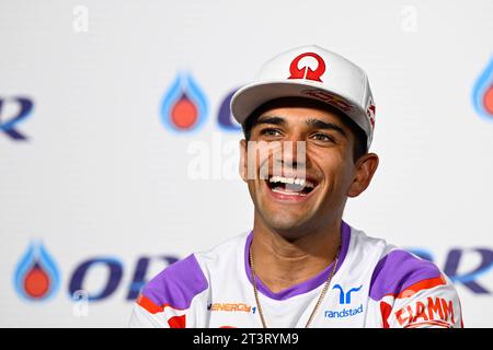 Thailand, 26. Oktober 2023, Pressekonferenz vor ODER Grand Prix von Thailand der MotoGP auf dem Chang International Circuit. 26. Oktober 2023 im Bild: Jorge Martin Rueda de prensa previa al Gran Premio de MotoGP de Thailandia en el Circuito Internacional de Chang. 26 de Octubre de 2023 POOL/MotoGP.com/Cordon Pressebilder sind nur für redaktionelle Zwecke bestimmt. Obligatorischer Vermerk: © MotoGP.com Credit: CORDON PRESS/Alamy Live News Stockfoto