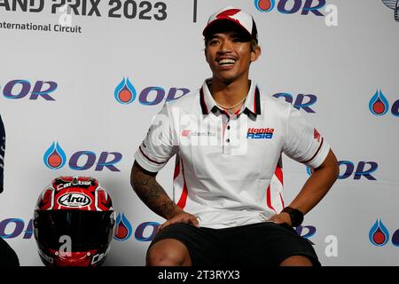 Thailand, 26. Oktober 2023, Pressekonferenz vor ODER Grand Prix von Thailand der MotoGP auf dem Chang International Circuit. 26. Oktober 2023 im Bild: SOMKIAT CHANTRA Rueda de prensa previa al Gran Premio de MotoGP de Thailandia en el Circuito Internacional de Chang. 26 de Octubre de 2023 POOL/MotoGP.com/Cordon Pressebilder sind nur für redaktionelle Zwecke bestimmt. Obligatorischer Vermerk: © MotoGP.com Credit: CORDON PRESS/Alamy Live News Stockfoto
