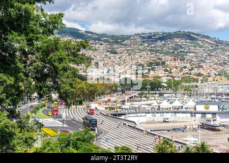 Uferpromenade vom Parque de Santa Catarina, Avenue do Mar, Funchal, Madeira, Portugal Stockfoto