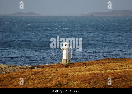 Rhue Lighthouse, Ullapool, Ross-Shire, North West Coast Scotland, UK Stockfoto