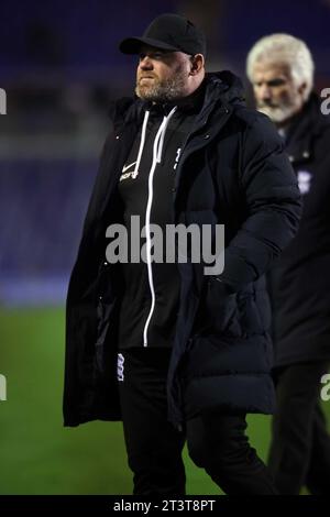 Birmingham, Großbritannien. Oktober 2023. St Andrews Stadium St Andrews Stadium Birmingham City Manager Wayne Rooney am Ende des Sky Bet Championship Matches zwischen Birmingham City und Hull City im St Andrews Stadium (Andy Shaw/SPP) (Andy Shaw/SPP) Credit: SPP Sport Press Photo. /Alamy Live News Stockfoto