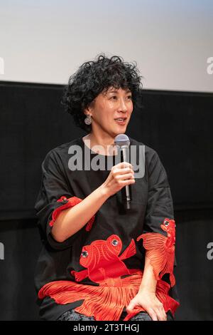 Tokio, Japan. Oktober 2023. Regisseur Midori Sangoumi, 26. Oktober 2023 - Tokyo International Film Festival 2023: 99% CloudyAlways Q&A in Tokio, Japan. Quelle: Keiichi Miyashita/AFLO/Alamy Live News Stockfoto