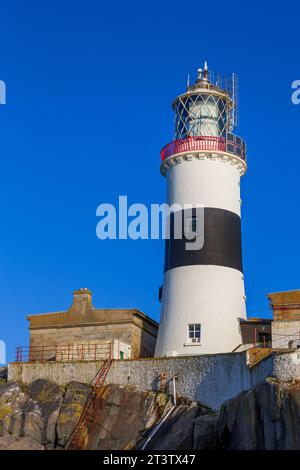 East Maidens Lighthouse, Larne, County Antrim, Nordirland, Vereinigtes Königreich Stockfoto