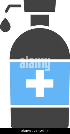 Antiseptisches Symbolvektorbild. Stock Vektor