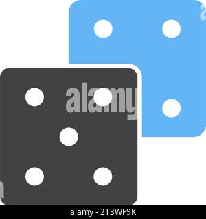 Vektorbild des Dices-Symbols. Stock Vektor