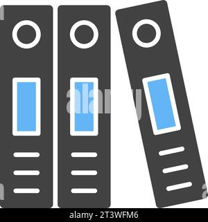 Vektorbild des Bindersymbols. Stock Vektor