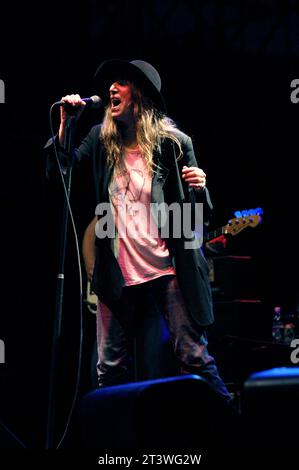 Mailand Italien 16/07/2007 Live-Konzert von Patti Smith in der Arana Civica Stockfoto