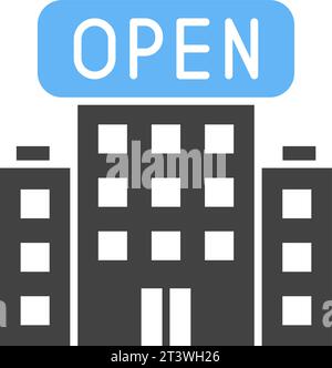 Öffnen Sie das Symbolvektorbild. Stock Vektor