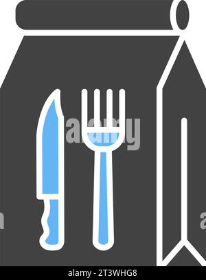 Vektorbild des Lieferbeutelsymbols. Stock Vektor