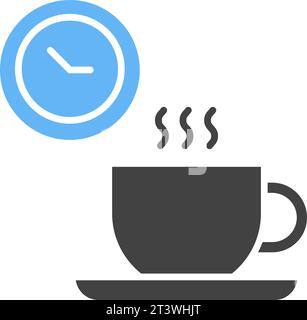 Vektorbild des Kaffeepausensymbols. Stock Vektor