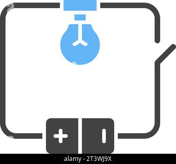 Vektorbild des Symbols für elektrischen Schaltkreis. Stock Vektor