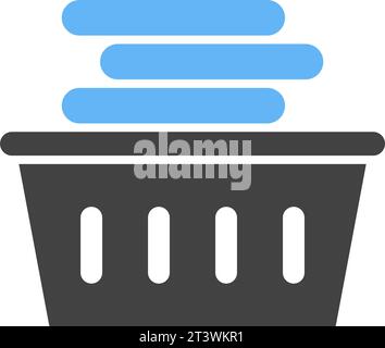 Vektorbild des Symbols „Wäschekorb“. Stock Vektor