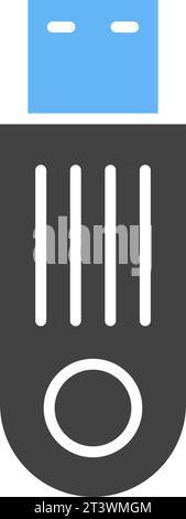 Vektorbild des Stiftlaufwerksymbols. Stock Vektor