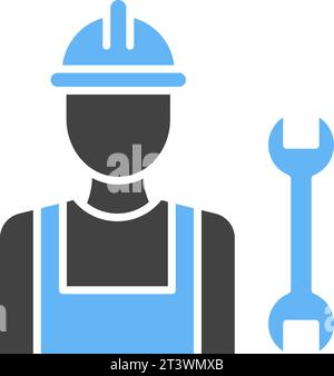 Klempner-Symbol-Vektorbild. Stock Vektor