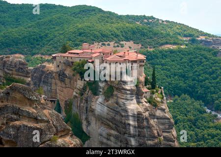 Die griechischen Klöster wurden von Meteora 3 suspendiert Stockfoto