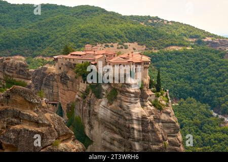 Die griechischen Klöster wurden von Meteora 2 suspendiert Stockfoto