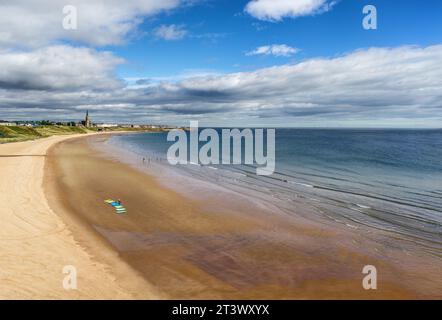 Der Strand an der Whitley Bay in Tynermouth Northumberland Stockfoto