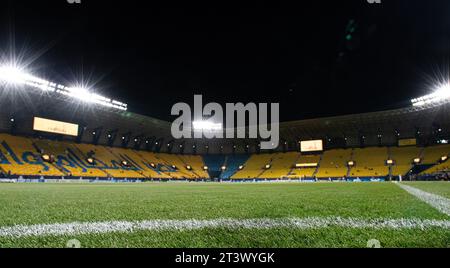 Allgemeine Ansicht des King Saud University Stadions, aus Sponsoringgründen auch als Al-Awwal Park bekannt, vor dem Spiel Al Nassr (KSA) gegen Al Duhail SC (QAT) am 3. Tag der AFC Champions League 2023-24 Gruppe E am 24. Oktober 2023 in Riad, Saudi-Arabien. Foto von Victor Fraile / Power Sport Images Stockfoto