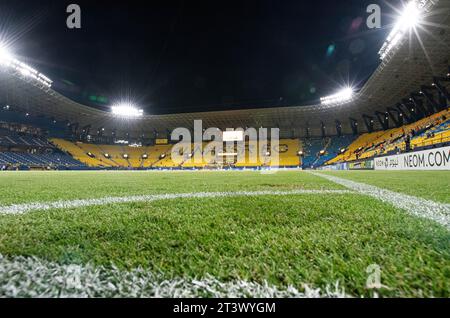 Allgemeine Ansicht des King Saud University Stadions, aus Sponsoringgründen auch als Al-Awwal Park bekannt, vor dem Spiel Al Nassr (KSA) gegen Al Duhail SC (QAT) am 3. Tag der AFC Champions League 2023-24 Gruppe E am 24. Oktober 2023 in Riad, Saudi-Arabien. Foto von Victor Fraile / Power Sport Images Stockfoto