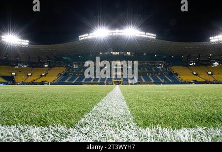 Allgemeine Ansicht des King Saud University Stadions, aus Sponsoringgründen auch als Al-Awwal Park bekannt, vor dem Spiel Al Nassr (KSA) gegen Al Duhail SC (QAT) am 3. Tag der AFC Champions League 2023-24 Gruppe E am 24. Oktober 2023 in Riad, Saudi-Arabien. Foto von Victor Fraile / Power Sport Images Stockfoto