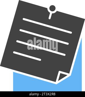 Vektorbild des Symbols „Haftnotiz“. Stock Vektor