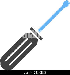 Vektorbild des Schraubendrehersymbols. Stock Vektor