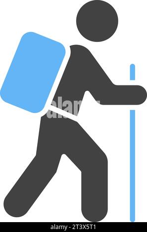 Vektorbild des Trekking-Symbols. Stock Vektor