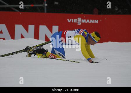 Viessmann Werbebanden FIS NORDISCHE SKI-WELTMEISTERSCHAFT 2015 in Falun, Schweden am 01.03.2015 Stockfoto