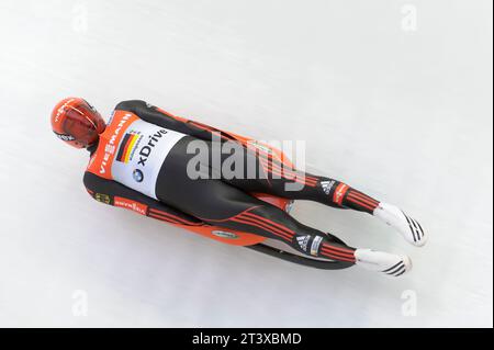 Felix LOCH Aktion Viessmann Rodel Welt Cup Teamstaffel in Königssee, Deutschland am 04.01.2015 Stockfoto