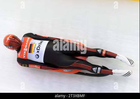 Felix LOCH Aktion Viessmann Rodel Welt Cup Teamstaffel in Königssee, Deutschland am 04.01.2015 Stockfoto