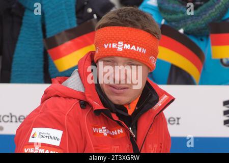 Felix LOCH Viessmann Rodel Welt Cup in Igls, Oesterreich am 28.11.2015 Stockfoto