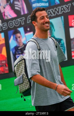 Mexiko-Stadt, Mexiko. Oktober 2023. Oktober 2023, Autodromo Hermanos Rodriguez, Mexiko-Stadt, Formel 1 Gran Premio de La Ciudad de Mexico 2023, im Bild Daniel Ricciardo (aus), Scuderia AlphaTauri Credit: dpa/Alamy Live News Stockfoto