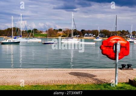 Hamble-le-Rice Promenade. Hamble-le-Rice, Eastleigh, Hampshire, England, Vereinigtes Königreich, Europa Stockfoto