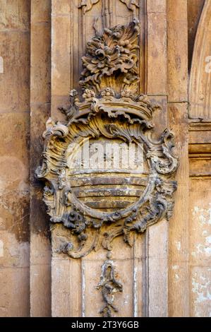 Architektonisches Merkmal des Bischofspalastes in Murcia, Spanien Stockfoto